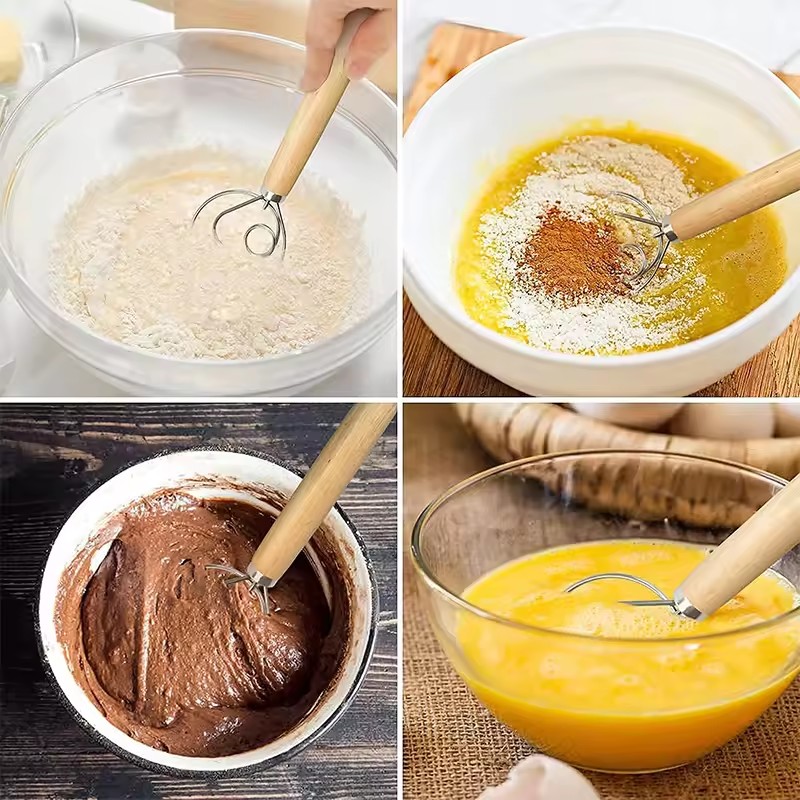 Large Hand Danish Dough Whisk  - Danish Pancake Pan recension och pris