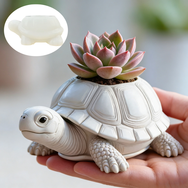Wolf Head Shaped Flower Pot Pe - Potsticker Mold recension och pris