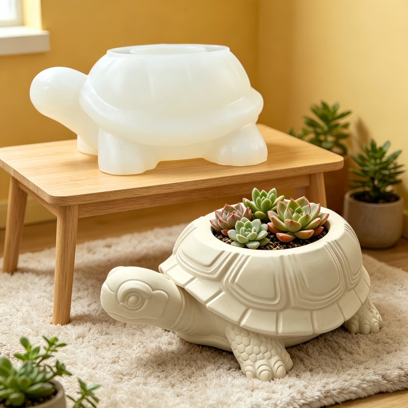 Turtle shaped succulent plant  - Potsticker Mold recension och pris