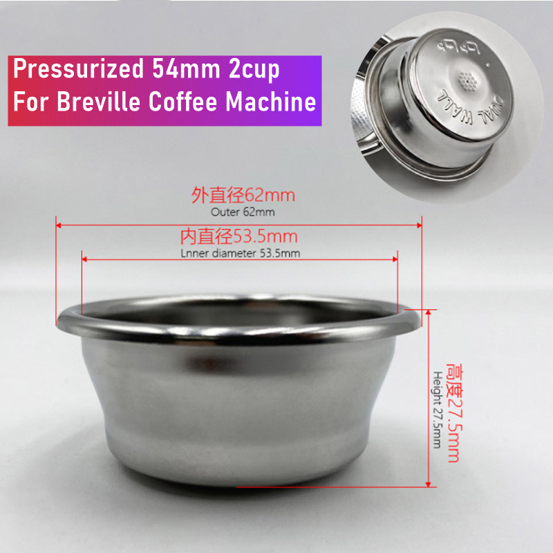 54mm Dual-Layer Pressurized Fi - Breville Espresso Bes870 recension och pris