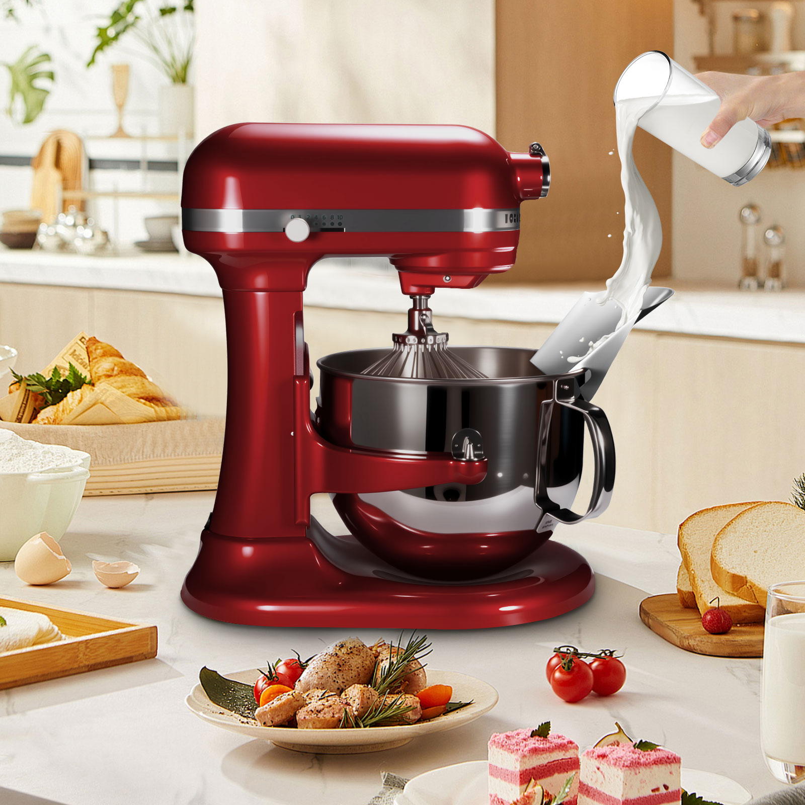 1pc Stainless Steel Tipping Gu - Kitchenaid Mixer Hand Mixer recension och pris