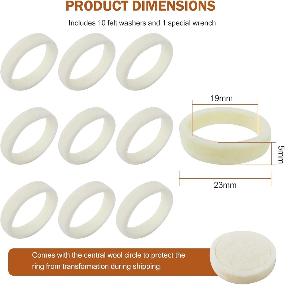 10Pack Felt Washer Replacement - Breville Espresso Bes870 recension och pris